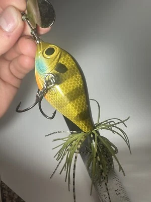 Señuelo de pesca Evolution Baits quemador de hierba branquia azul RARO Topwater Buzzbait Foto 1 de 4