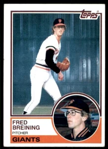 1983 Topps Baseball #747 Fred Breining - Bild 1 von 2