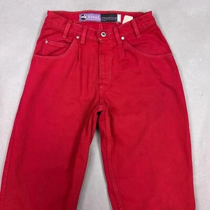Vintage Levis Silvertab Jeans Mens 30x30 Red Baggy Made In USA Denim Pants 90s - Picture 1 of 19