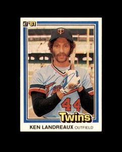 Ken Landreaux Hand Signed 1981 Donruss Minnesota Twins Autographed - Picture 1 of 2