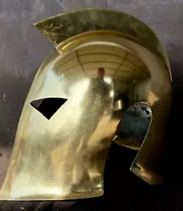 Nuevo casco de metal Dr.Fate casco antiguo histórico y acabado dorado + lineal gratuito - Imagen 1 de 2