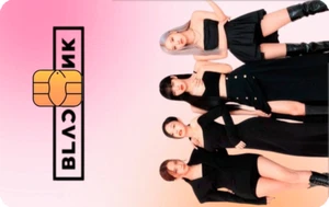 Black pink Credit l Debit Card Sticker Phone Tumbler Laptop - Picture 1 of 2