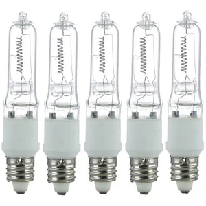 5Pack Single Ended T4 Bulb, E11 Miniature, 3200K, 101W, 1500LM, 120V - Picture 1 of 1