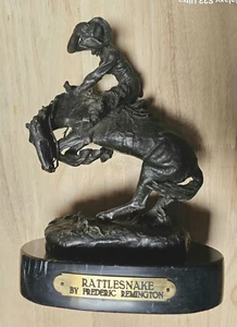 FREDERIC REMINGTON THE RATTLESNAKE DESK TOP STATUE - Picture 1 of 5