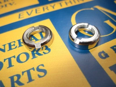 Tuercas de torre limpiaparabrisas Buick Cadillac Oldsmobile 1950-1953 | Par | Cromo Foto 1 de 2