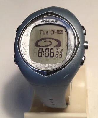 Reloj Polar F11 Damas Azul Claro Gris Solo SIN Banda HR Banda Pequeña/Mediana Foto 1 de 4