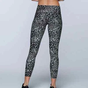 Lorna Jane Night Runner Core A/B Tight Gr. M dunkelblau weiß Wild Leopard - Bild 1 von 5
