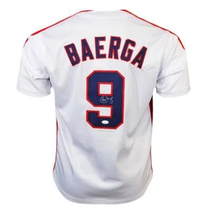 Carlos Baerga Signed Cleveland White Baseball Jersey (JSA) - Picture 1 of 3