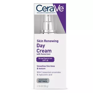 CeraVe SPF 30 Skin Renewing Anti Aging Retinol Day Cream - 1.76 oz - EXP 2026 !! - Picture 1 of 4