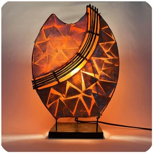 Deko-Leuchte Stimmungsleuchte Stehleuchte Tischleuchte Tischlampe Bali PERLMUTT - Bild 1 von 18