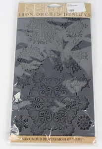 Iron Orchid Designs (IOD) BLITZ Snowflake Mould Mold Retired Winter Snow New - Picture 1 of 2