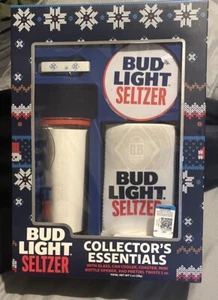 Bud Light Seltzer Collector's Essentials Gift Set Glass Coaster Bottle Opener - Picture 1 of 4
