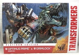 Transformers 4 AOE Platinum Edition : 'OPTIMUS PRIME & GRIMLOCK' By Hasbro - Picture 1 of 2