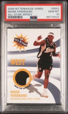 2006 Rittenhouse WNBA Marie Ferdinand All Star Jersey PSA 10 2 color - Image 1 of 2