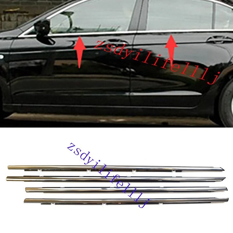 4x Para Honda Accord 1998-02 Puerta Ventana Impermeable Tira Sellador Plateado Borde ab Foto 1 de 1