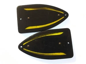 PAIR Vintage TURN-SIGNAL Brand ARROW Light Lens Motorcycle CAR Bus OLD TRUCK NOS - Picture 1 of 8