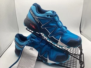 SALOMON SPEEDCROSS VARIO 2 TRAIL RUNNERS HIKING SHOES BN 6UK 39.5EU BLUE TU10 - Picture 1 of 7