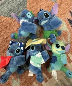 Disney Stitch Cutie Cuff : Set of 5 Plush Slap Band Bracelets STITCH - Picture 1 of 7