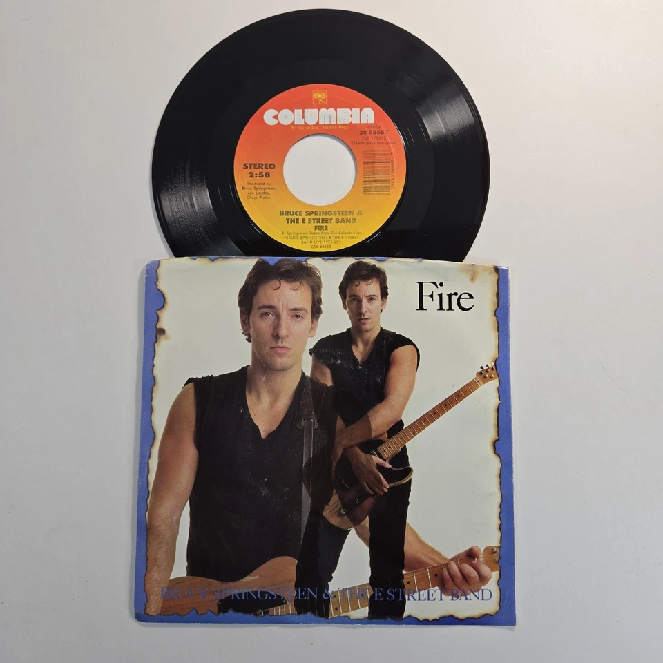 Bruce Springsteen "Fire" 45 Vg+ Tested Jukebox Picture Sleeve Rare 1986 - Image 1 of 4