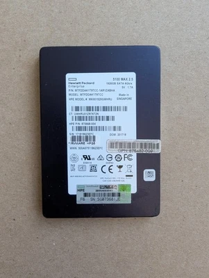 HPE 1.92TB ~2TB SSD Micron 5100 Max 2.5" SATA 100% Life Remaining Server Grade - Image 1 of 4