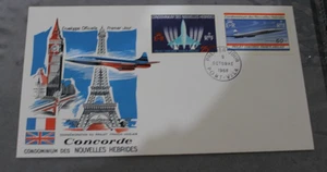 1968 NEW HEBRIDES FRENCH CONCORDE FDC COVER - PMK PORT VILA - Picture 1 of 1