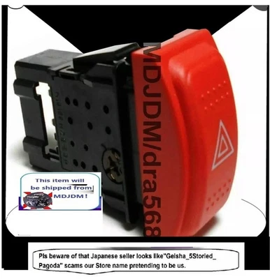 Genuine Red Hazard Switch 2001-2007 HONDA FIT JAZZ GD1 GD3 Oem Parts   Foto 1 de 3