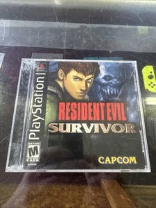 Resident Evil: Survivor (Sony PlayStation 1, 2000)CIB, Manual, Reg Card, Tested - Picture 1 of 18