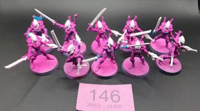 Aeldari Eldar 10 x Storm Guardians part painted Warhammer 40k  - Image 1 of 4