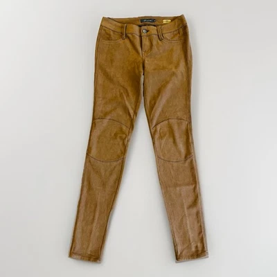 Pantalones ajustados Level 99 Liza gamuza sintética camel ligeros y suaves usados en excelente estado Foto 1 de 4