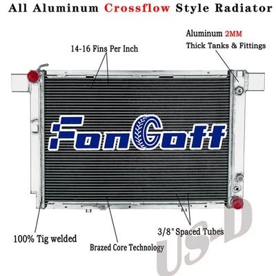 3 Row Aluminum Radiator for 1994-2002 1996 Mercedes-Benz SL500 5.0L V8 GAS - Image 1 of 4