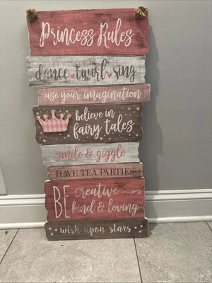 Letrero de pared princesa Foto 1 de 2