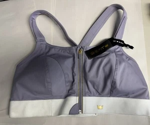 Shefit Sports Bra Size 3lux Purple Zip Front High Impact Adj Padded - Picture 1 of 2