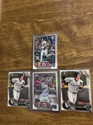 2023 Topps Chrome Rookie AUTO Alex Call #RA-AC Refractor 416/499 (AU, RC)+ALL4 - Image 1 of 2