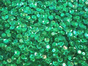 Taza Lentejuelas 6mm Verde Transparente AB 20g Baile Nacarado - Imagen 1 de 1