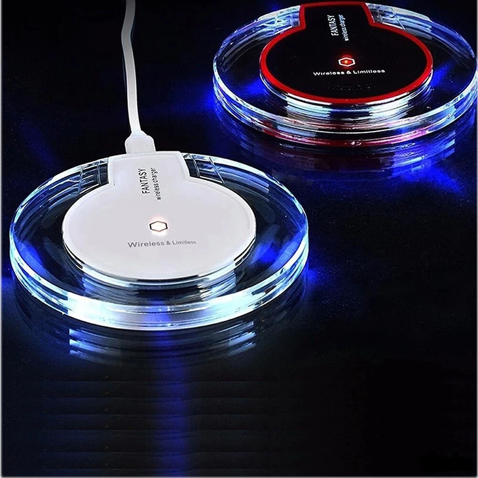 Cargador inalámbrico con luces LED Foto 1 de 4