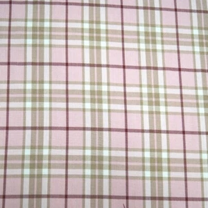 Polyviscose Tartan Fabric Fashion Pink Lines 78 Scottish Plaid Check Woven - Picture 1 of 1