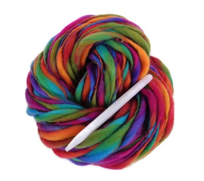 Fio merino super volumoso grosso e fino fiado à mão malha tecido feltro dreads 64m/71yds - Imagem 1 de 4