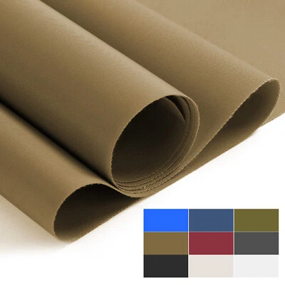 290GSM Waterproof Canvas Fabric Heavy Duty Twill Upholstery DIY Fabric 58" Wide - Image 1 of 4