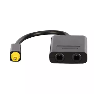 2 Port Toslink Digital Optisch Audio Splitter Adapter Audio Kabel 1 in 2 Ausgang BK - Bild 1 von 4