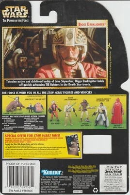 Star Wars Biggs Darklighter POTF2 Freeze Frame Hasbro Cardback SOLO 1998 Foto 1 de 2