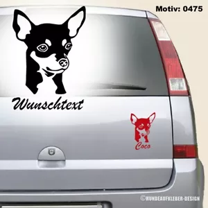 Prager Rattler Autoaufkleber 15cm mit Wunschtext Aufkleber Hund Hundeaufkleber - Bild 1 von 4