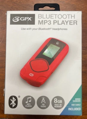 Lot of 10 x  GPX Gpx 8GB Bluetooth MP3 Player - Customer returns - AS IS - Image 1 of 4