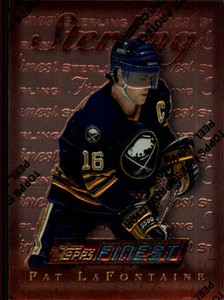1995-96 Finest Buffalo Sabres Hockey Card #130 Pat LaFontaine B