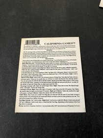 California games nes funco inserto manuale