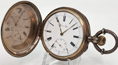 High Grade Paul Buhre Russian Antique Silver 84 Pocket Watch - Image 1 of 4