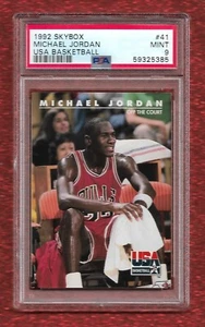 1992 SKYBOX USA BASKETBALL #41 MICHAEL JORDAN PSA 9 MINT HOF BULLS - Picture 1 of 1