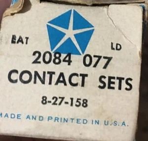 +START it!! original nos Chrysler Points 2084 077 Contact Set - Imagen 1 de 4
