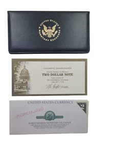 Billete de dos dólares de la Bolsa Monetaria de la Reserva Mundial 2003 sin circular con estuche - Imagen 1 de 6