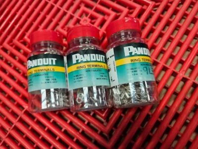 (330) New Panduit P18-8R-C Ring Terminals #8 Stud x 22-18 AWG Non-Insulated - Image 1 of 4