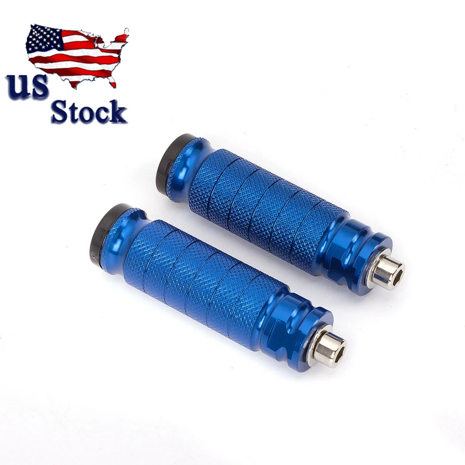 Pedal de clavija de pie CNC para Kawasaki ZX10R ZX6R Ninja300R Ninja250R azul Foto 1 de 4